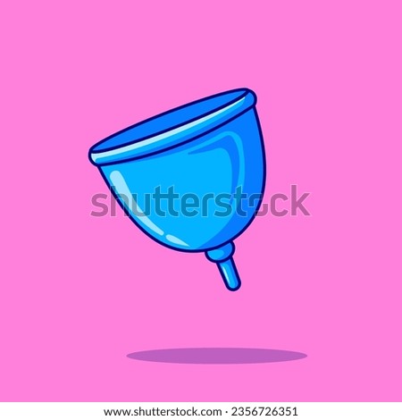 Menstrual Cup Vector, Ilustration, Icon Isolated