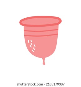 Menstruationstasse. Null-Abfall-Konzept und Ökoleben