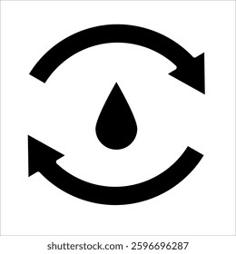 menstrual cycle Icon Symbol isolated white background. vector illustration. color editable.