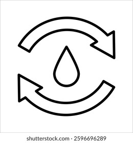 menstrual cycle Icon Symbol isolated white background. vector illustration. color editable.