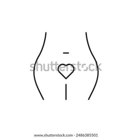 Menstrual Cycle icon, template for graphic and web design. vector illustration