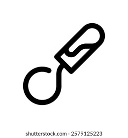 Menstrual health. Editable stroke vector icon.