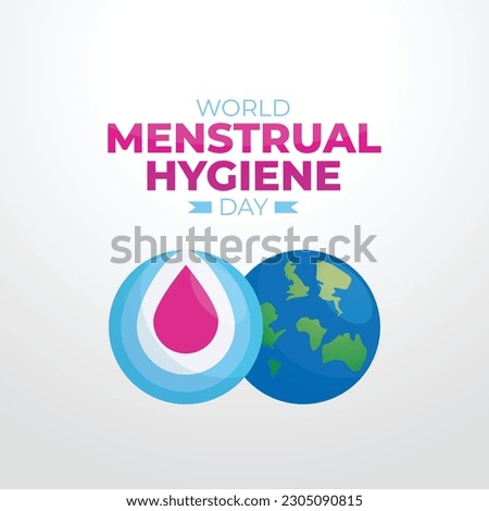 Menstrual Hygiene Day design template for celebration. menstrual hygiene vector design. flat menstrual vector design.