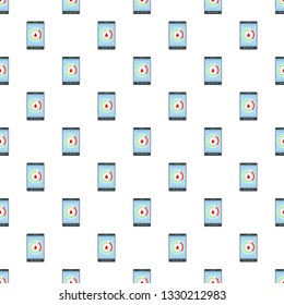 Menstrual mobile calendar pattern seamless vector repeat for any web design