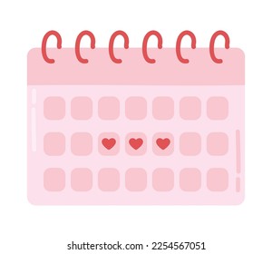 menstruation calendar, period power icon