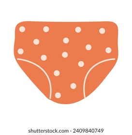 Menstruation element of colorful set. A thoughtful illustration seamlessly blends creative design with the essential aspect of feminine hygiene. Vector illustration.