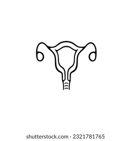 Menstruation Icon. Menstrual cycle, menstrual period, menstrual health, menstruation awareness, feminine hygiene. Vector black icon