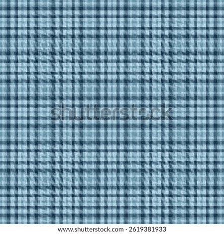 Menswear background plaid pattern, festive seamless fabric tartan. Warm vector texture textile check in cyan and light colors palette.