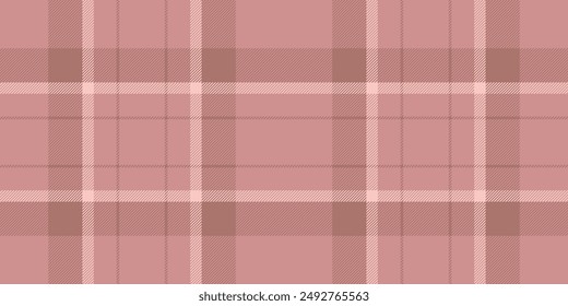 Menswear texture pattern fabric, day tartan check textile. Fire plaid seamless background vector in red and light colors palette.