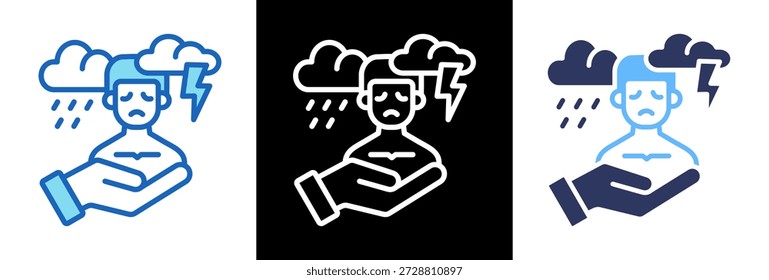 Ilustración vectorial de triplestyle Mental Calm Icon