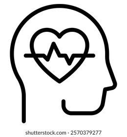 Mental clarity Wellness Mental Health icon illustration