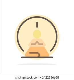 Mental Concentration, Concentration, Meditation, Mental, Mind Abstract Circle Background Flat color Icon
