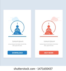 Mental Concentration, Concentration, Meditation, Mental, Mind  Blue and Red Download and Buy Now web Widget Card Template
