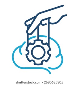 Elemento del icono del control mental para el diseño