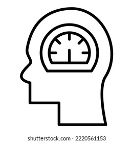 Mental Control icon vector image. Can also be used for web apps, mobile apps and print media.