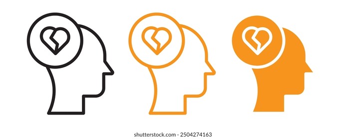 Mental disorder icon web design in vector