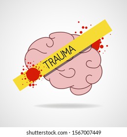Mental Disorder Line Icon. Brain Disease, Trauma, Dementia. Alzheimer Concept.  Illustration Can Be Used For Topics Like Psychology, Mental Health, Medicine