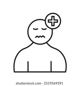 Mental disorderline icon. vector illustration. EPS10