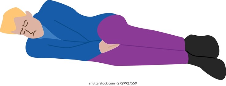 Problema de salud mental Ilustración plana