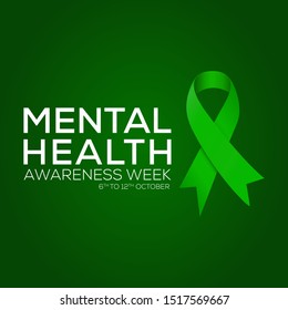 Mental Health Awareness an annual campaign highlighting awareness of mental health. Vector design illustration.