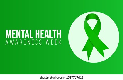 Mental Health Awareness An Annual Campaign Highlighting Awareness Of Mental Health. Vector Design Illustration.