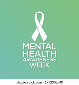 Mental Health Awareness an annual campaign highlighting awareness of mental health. Vector design illustration.