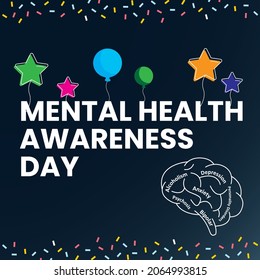 Mental Health Awareness Banner Design and Mental Disorder Banner Design