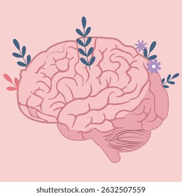 Mental Health Awareness Brain Vector
Mindfulness and Cognitive Wellness Illustration
Healthy Brain with Floral Elements Graphic
Nurturing Mental Well-being Art
Growth and Positivity for Brain Health