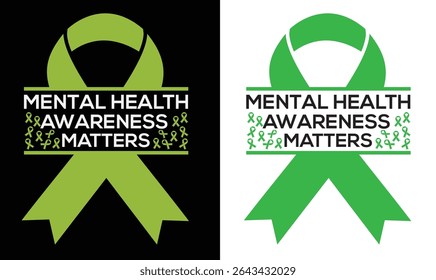 Mental health awareness design for t shirt and other uses.