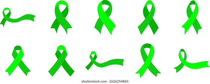 Mental Health Awareness Green Ribbon Collection