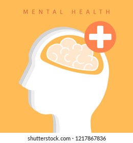 Mental health awareness icon vector