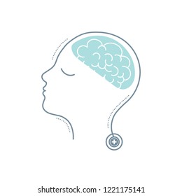 Mental Health Awareness Icon Vector