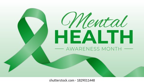 Mental Health Awareness Month Background Illustration