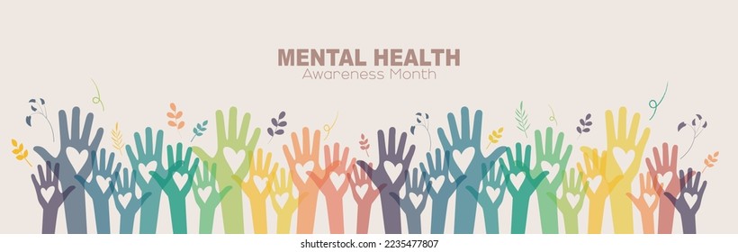 Banner für Mental Health Awareness Month.