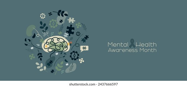 Mental Health Awareness Month banner.