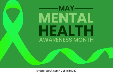 Mental Health Awareness Month Health Awareness Stock Vector (royalty 