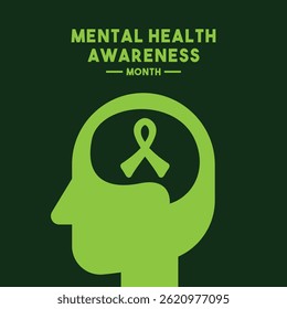 Mental Health Awareness Month. Eps 10