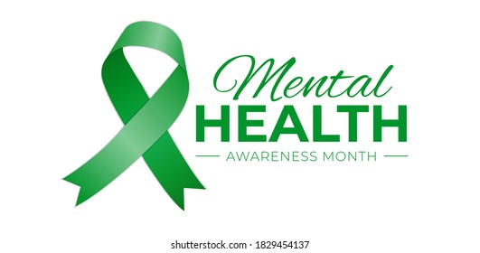 Mental Health Awareness Month Logo Icon On White Background