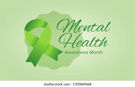 Mental Health Awareness Month in May. Annual campaign in United States. Raising awareness of mental health. Control and protection. Prevention campaign. Medical health care design. Vector illustration