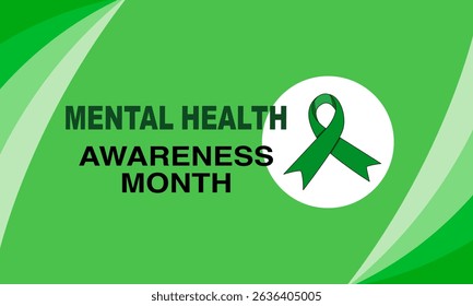 Mental Health Awareness Month in May. Annual campaign in United States. Raising awareness of mental health. Control and protection. Prevention campaign. Medical health care design.