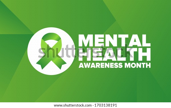 Mental Health Awareness Month in May. Annual
campaign in United States. Raising awareness of mental health.
Control and protection. Prevention campaign. Medical health care
design. Vector
illustration