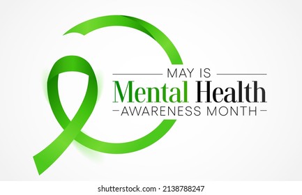 Mental health awareness month observed each year during May. it includes our emotional, psychological, and social well-being. It affects how we think, feel, and act. Vector illustration