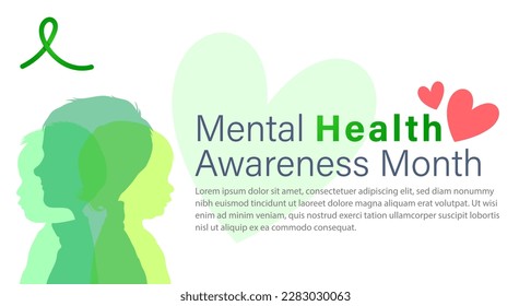 Mes de Concienciación sobre Salud Mental. Cuida tu cuerpo, cuida tu salud. Aumentar la conciencia sobre la salud mental. Control y protección. Campaña de prevención