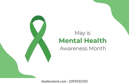 Mental Health Awareness Month. Vector illustration