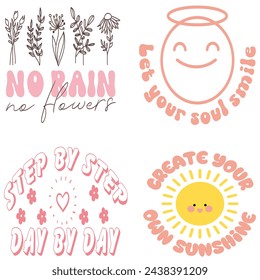 mental health awareness retro design, mental health matters t-shirt vector illustrations, mental health t-shirt design bundle