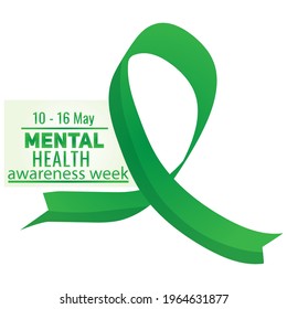 Mental Health Awareness Week Banner Design. Nature Priority. Illustration