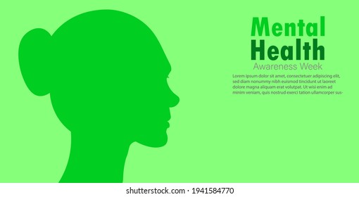 Mental Health Awareness Week Vector Illustration.