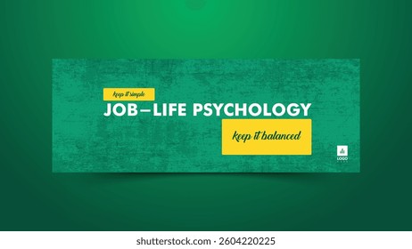 mental health banner design for corporate workers and councilor who are trying to increase the mindfulness of their workers from who work physically and who work remotely. social media banner and web.