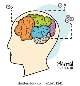 Mental Health Brain Function Image Stock Vector (Royalty Free) 616981241