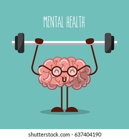 mental health brain lifting weights image 